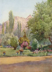 Der Takht-i-Suliman, vom Residenzgarten